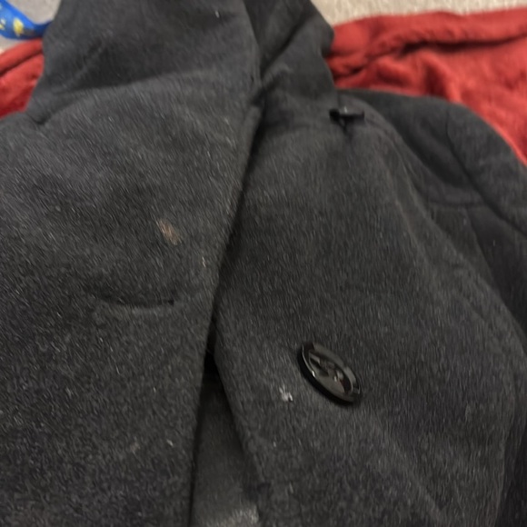 Laura Petite grey hooded Wool blend Elegant coat Sz 14 - Picture 5 of 14